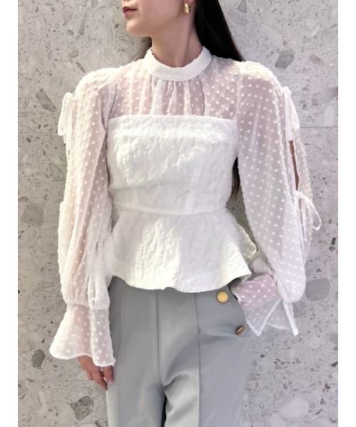 SNIDEL（スナイデル） 長袖ブラウス ONE SIZE ブラック レディース