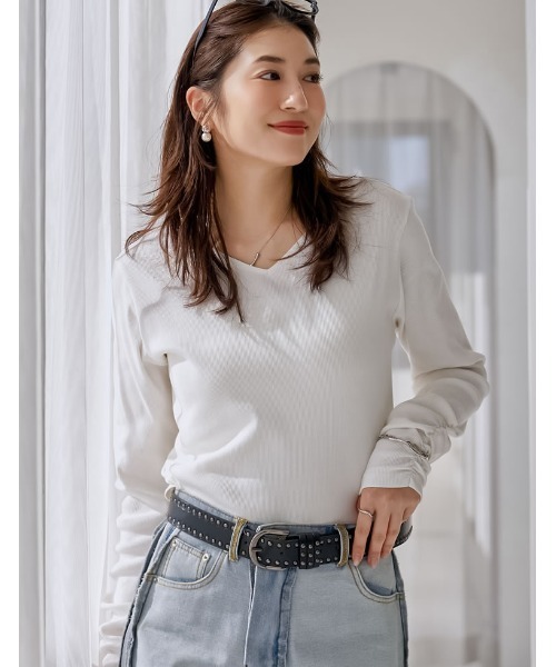 LASUD ギャザーデザインカットソー ギャザーデザインカットソー｜PETAL ONLINE（ペタルオンライン）