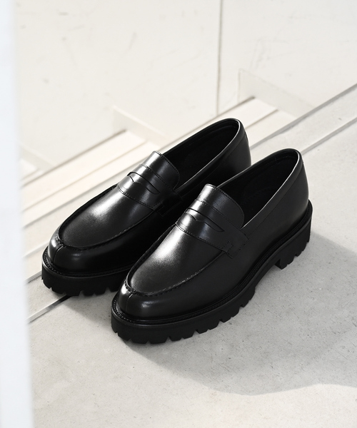 「alfredoBANNISTER」 ローファー 39 ブラック メンズ_画像5