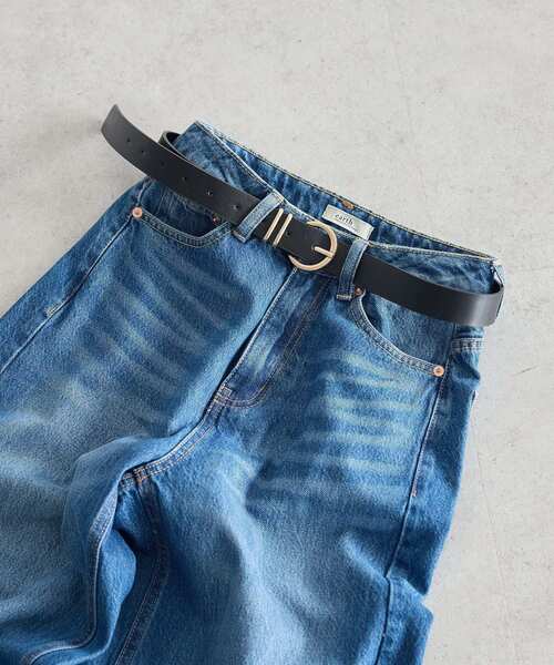 マディソンブルー　ラウンドバックルベルト earth music&ecology（アース ミュージック＆エコロジー） ベルト