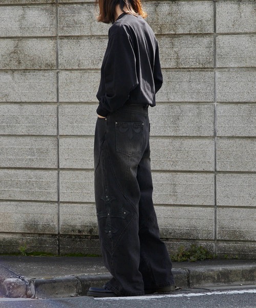 SUPPLIER（サプライヤー） ジーンズ Cross Leather Patch Baggy Denim