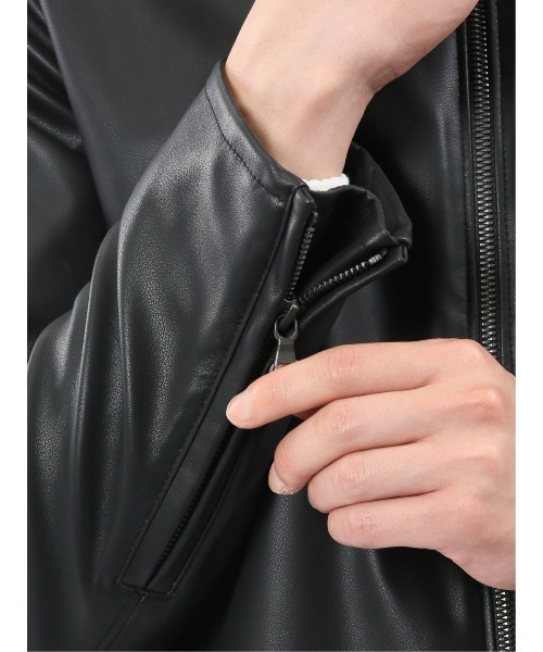 TAKA-Q（タカキュー） 革ジャン ライダース 「合成皮革 ライトアウター