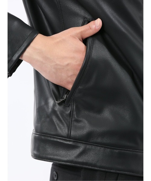 TAKA-Q（タカキュー） 革ジャン ライダース 「合成皮革 ライトアウター