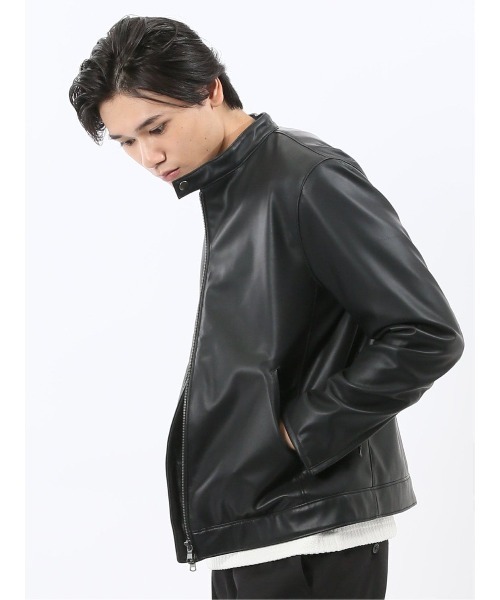 TAKA-Q（タカキュー） 革ジャン ライダース 「合成皮革 ライトアウター