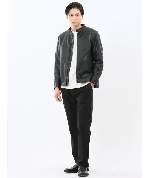 TAKA-Q（タカキュー） 革ジャン ライダース 「合成皮革 ライトアウター