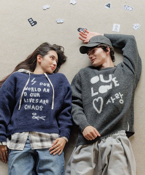 ALAND ニット セーター 「UNISEX」ALAND×INAPSQUARE／ジャガードニット