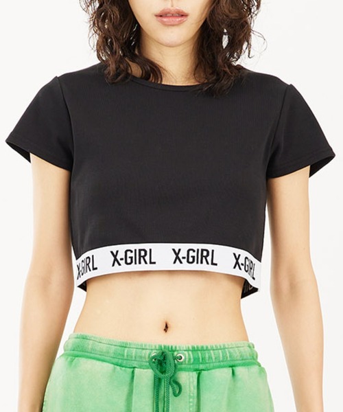 「X-girl」 半袖Tシャツ M ホワイト レディース_画像2