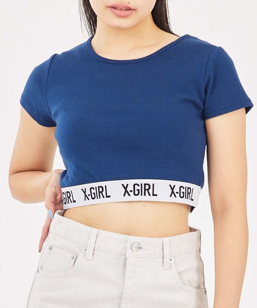 「X-girl」 半袖Tシャツ M ホワイト レディース_画像3