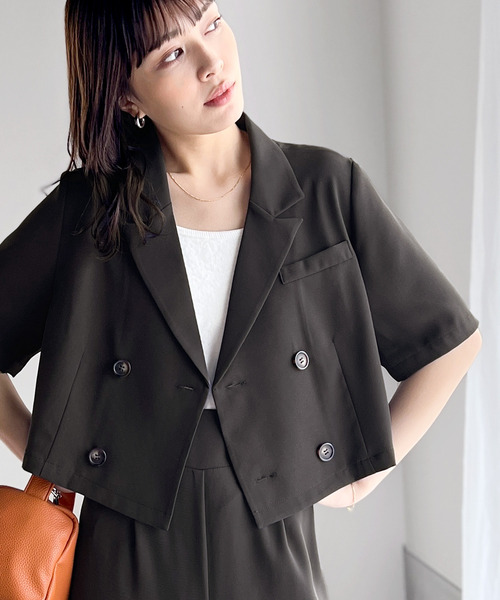 「RIRIYANO」 テーラードジャケット LARGE ベージュ レディース_画像4