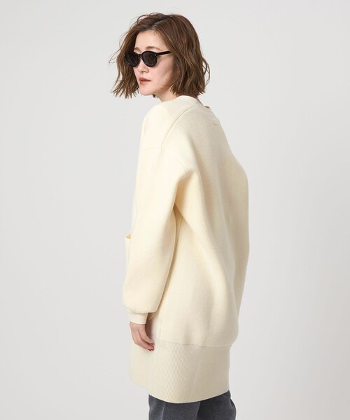 新品コンテ　conte ブラウン　Vネック ニットカーディガン 長袖 新品コンテ conte ブラウン Vネック ニットカーディガン 長袖 新品