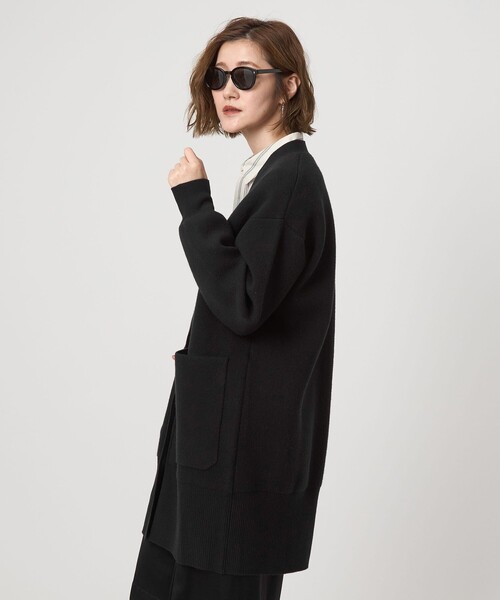 conte カーディガン 「conte」Vネック ロングカーディガン レディース