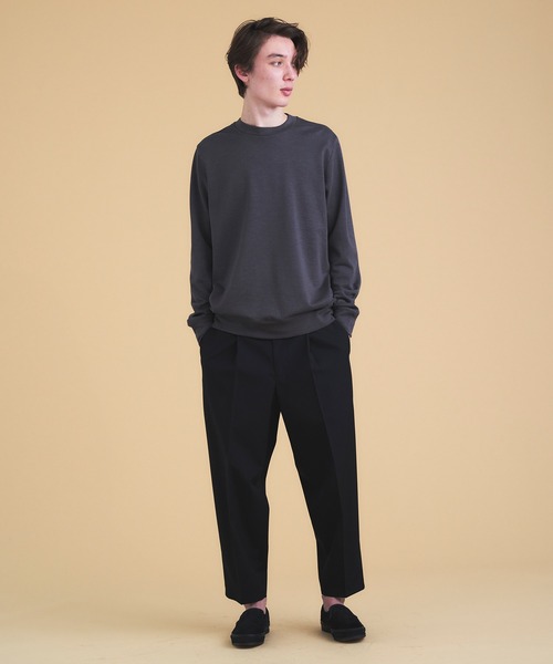 「COLUMN」 長袖Tシャツ MEDIUM ブラック メンズ_画像6