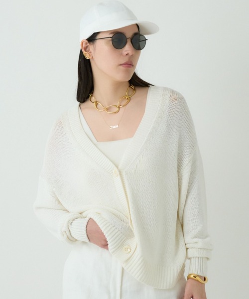 Chaos（カオス） ニットカーディガン FREE ホワイト レディース