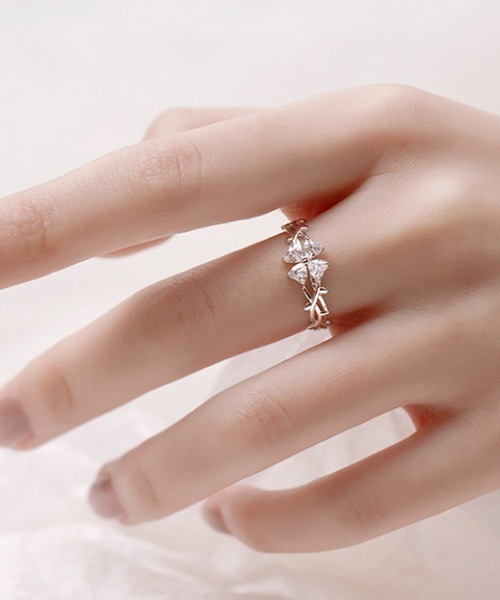 COO+i（クーイ） 指輪 リング クローバーデザインリング レディース