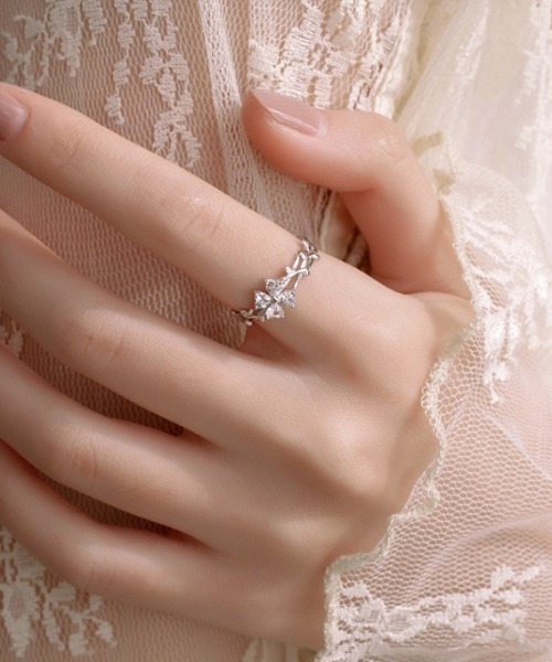 COO+i（クーイ） 指輪 リング クローバーデザインリング レディース