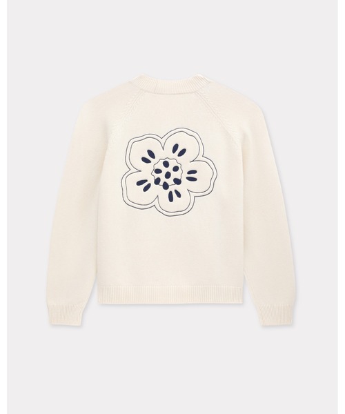 ケンゾー サイズ:XS  FE52PU4663BK フラワーエンブロイダリー半袖ニット 中古 BS99 KENZO（ケンゾー） カーディガン 'Boke Flower' エンブロイダリー