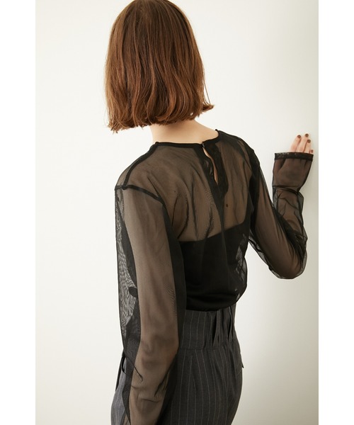 トップス la peau de gem. front cut tops LA PEAU DE GEM】front cut tops トップス la peau de gem. front cut