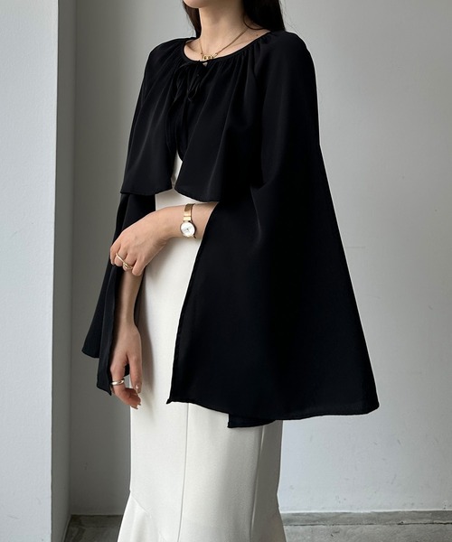 「Louere」 ボレロ X-LARGE モカ レディース_画像3