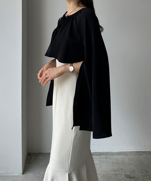 「Louere」 ボレロ X-LARGE モカ レディース_画像5