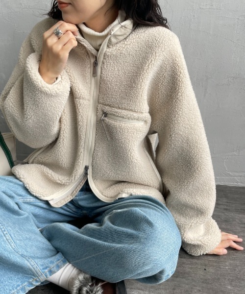 GYMPHLEX ダウンジャケット ブルゾン グレージュ 14 GYMPHLEX（ジムフレックス） ブルゾン 14 チャコール レディース