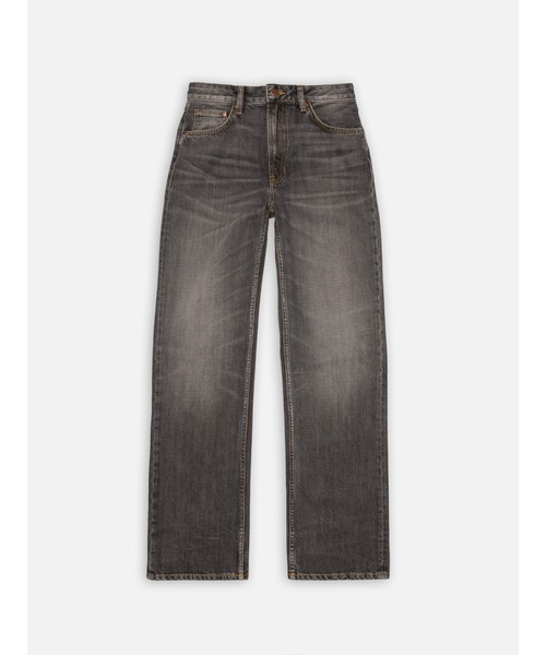 ジーンズ Nudie Jeans/ヌーディージーンズ Clean Eileen / ワイドストレートジーンズ / Grey Crosshatch