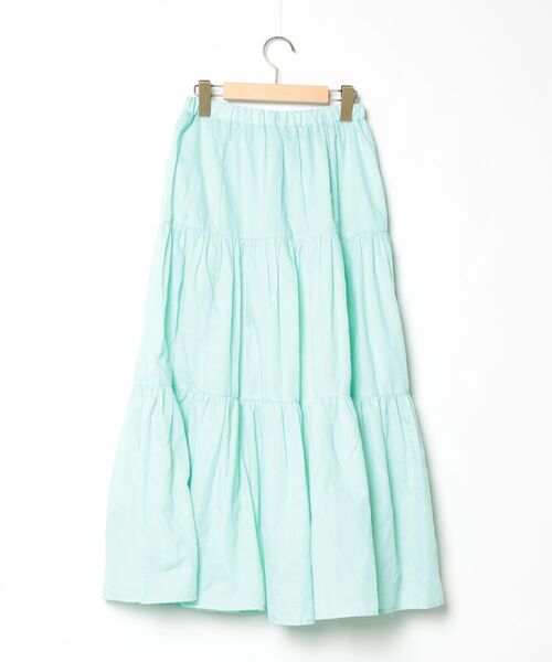 「MODE ROBE」 フリルスカート 36 グリーン レディース_画像2