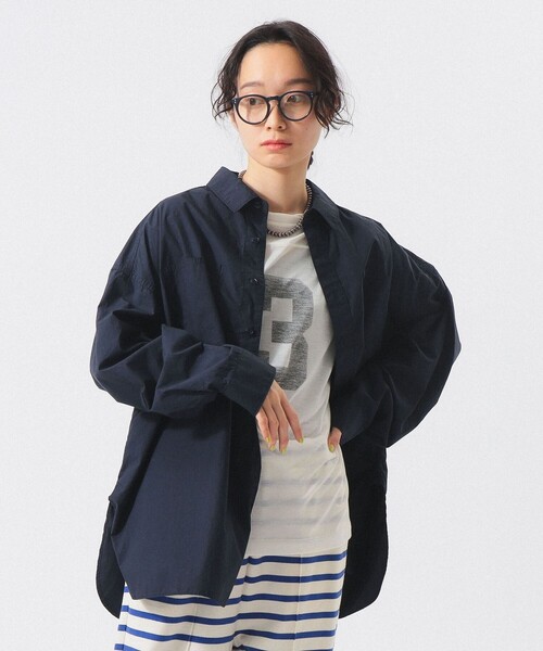ブラウス シャツ タイプ ビッグ シャツ レディースの画像