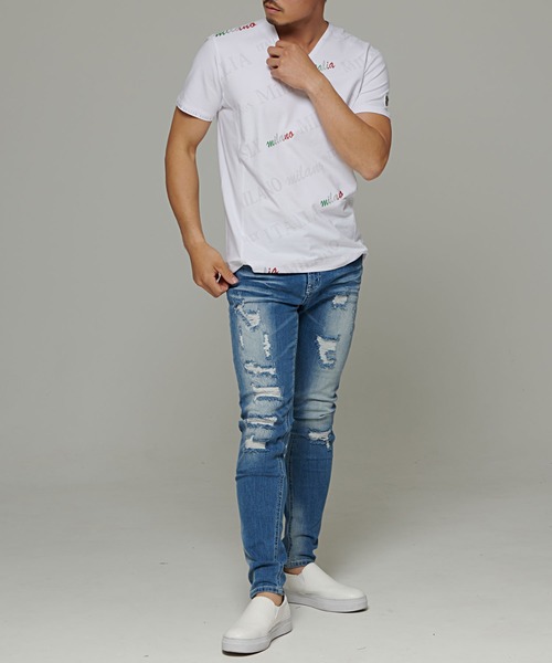 「VIOLA」 半袖Tシャツ L ブラック メンズ_画像2