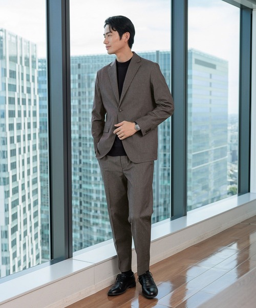 GLOBAL WORK（グローバルワーク） スラックス S ブラウン メンズ