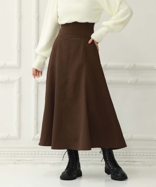 「archives」 フレアスカート MEDIUM アイボリー レディース_画像3