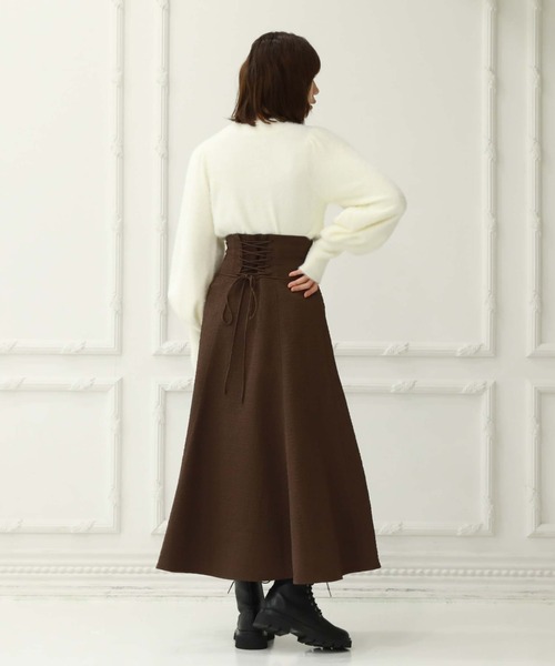 「archives」 フレアスカート MEDIUM アイボリー レディース_画像4