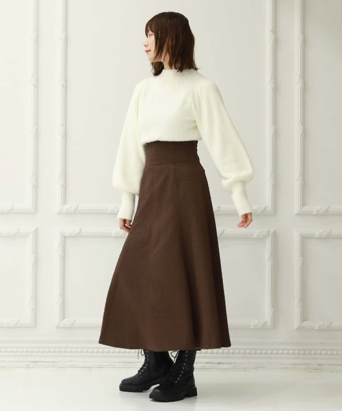 「archives」 フレアスカート MEDIUM アイボリー レディース_画像5