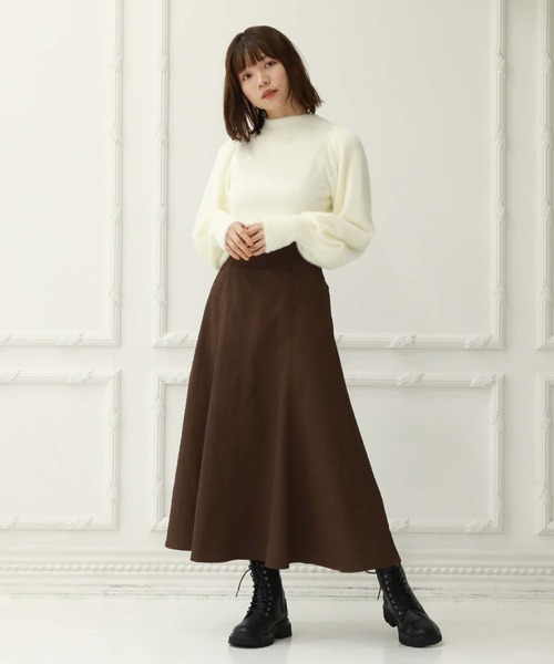 「archives」 フレアスカート MEDIUM アイボリー レディース_画像6