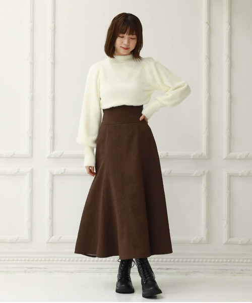 「archives」 フレアスカート MEDIUM アイボリー レディース_画像7