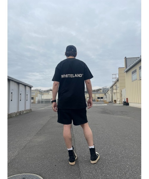 「WHITELAND」 半袖Tシャツ LARGE カーキ メンズ_画像6