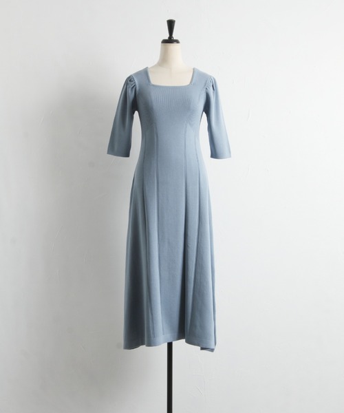 「tocco closet」 ニットワンピース M ブルー レディース_画像3