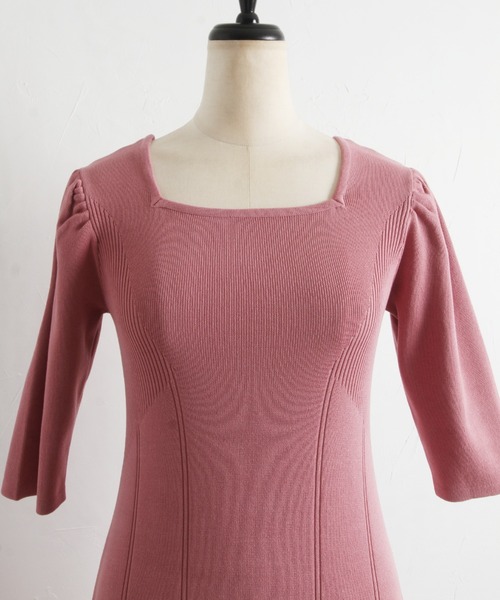 「tocco closet」 ニットワンピース M ブルー レディース_画像8