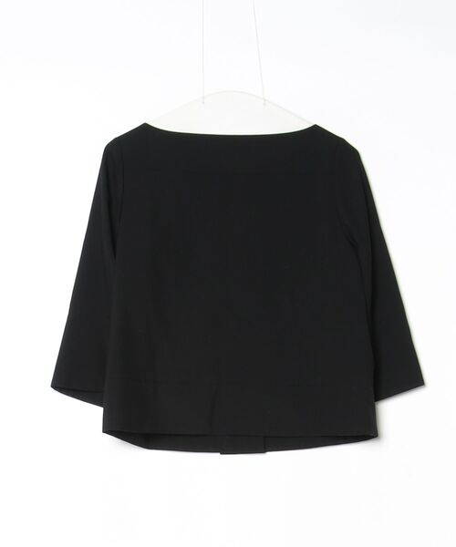 「DRESSTERIOR」 ノーカラージャケット 36 ブラック レディース_画像2