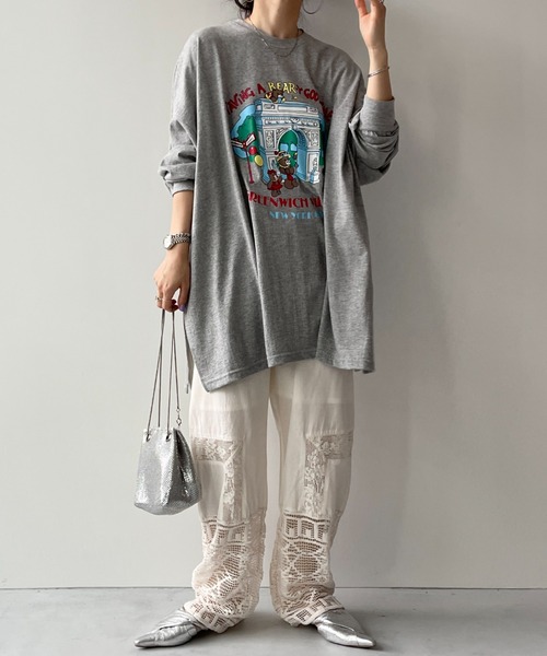 「wee9s」 イージーパンツ size1 アイボリー レディース_画像7