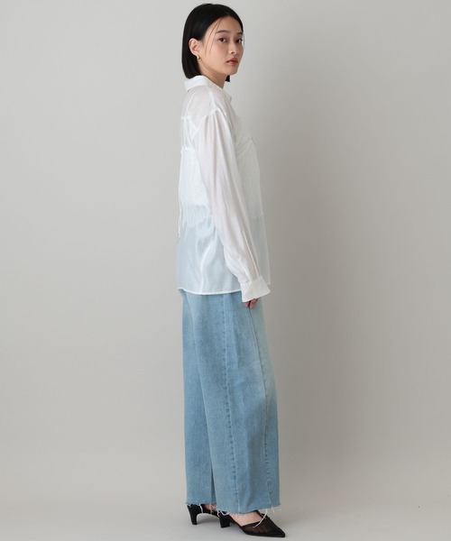ブラウス シャツ 「セットアイテム」キャミセットシャツ レディースの画像