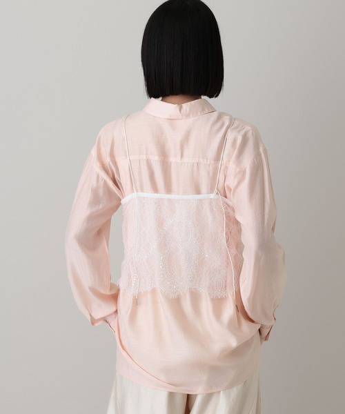 ブラウス シャツ 「セットアイテム」キャミセットシャツ レディースの画像