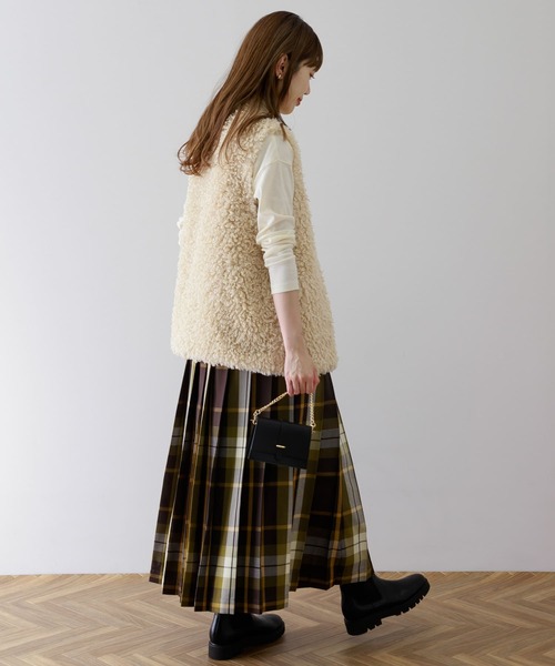 URBAN RESEARCH Sonny Label プリーツスカート FREE ブラック