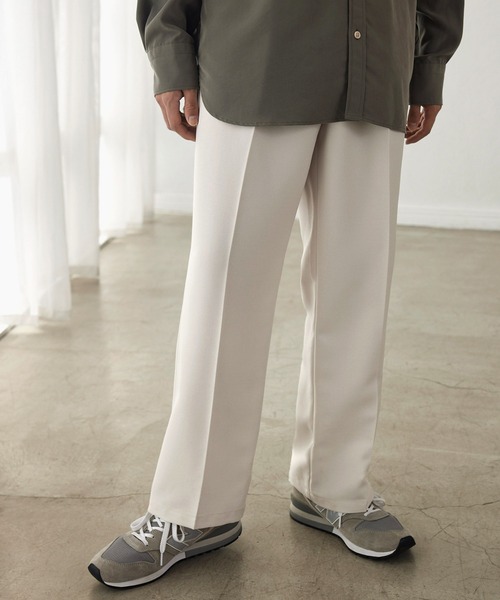「MONO-MART」 スラックス L アイボリー メンズ_画像9