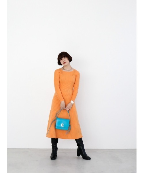 「Katrin TOKYO」 ニットワンピース FREE ダークグリーン レディース_画像2