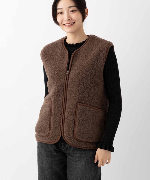 ENFOLD ウールブレンドジレ/ベスト ABBEY MARKET（アビーマーケット） ベスト ジレ COLD BREAKER WOOL