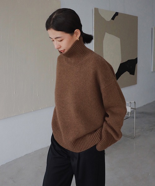 「Doula Doula」 長袖ニット FREE ベージュ レディース_画像6