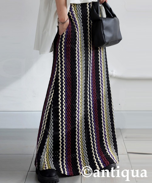 「antiqua」 スカート ONESIZE ブラック レディースの画像8