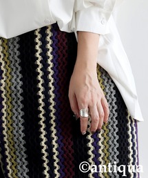 「antiqua」 スカート ONESIZE ブラック レディースの画像9