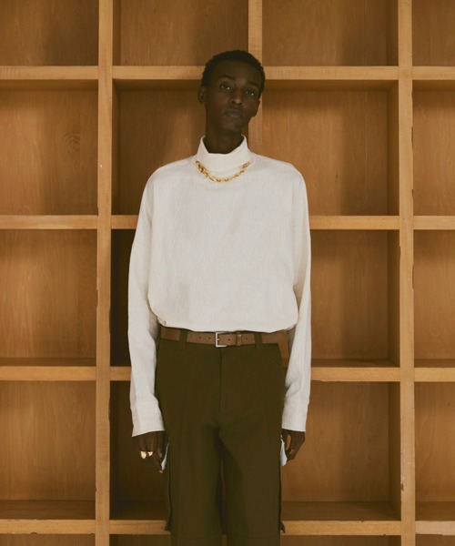 「soerte」 長袖Tシャツ 3 ブラック メンズ_画像7