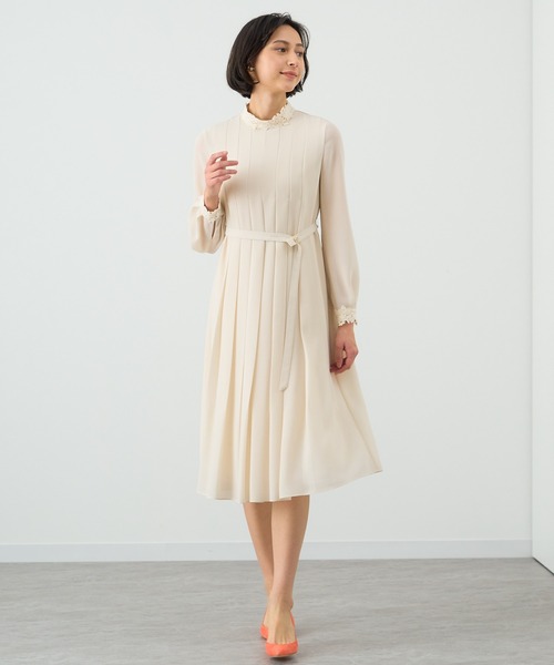 ANAYI（アナイ） 長袖ワンピース 38 ネイビー レディース : ZOZOTOWN